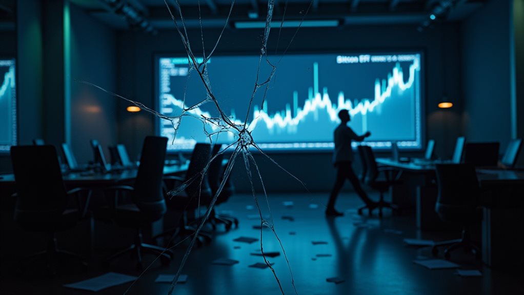 institutional bitcoin etf sell off